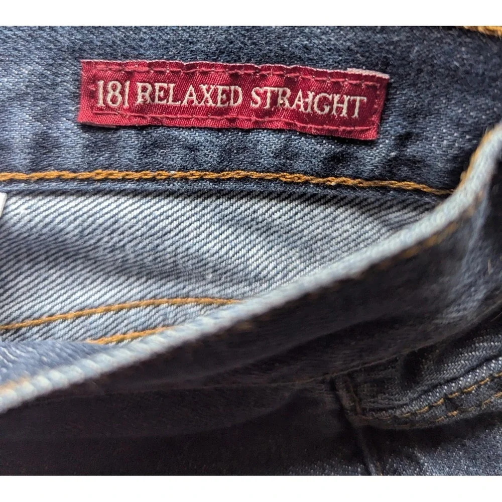 Lucky Brand 181 Relaxed Straight Mens Jeans 38x32 Blue Medium Wash Stretch Denim
